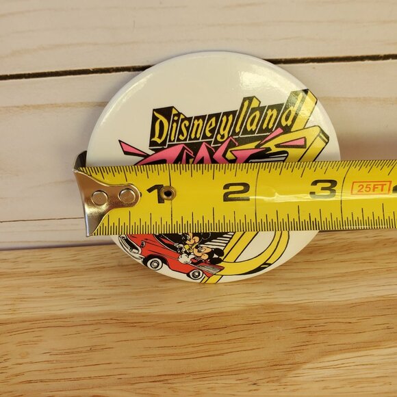 Disneyland "Blast To The Past" Button Pin Retro 1980s Minnie & Mickey Mouse - Picture 3 of 3